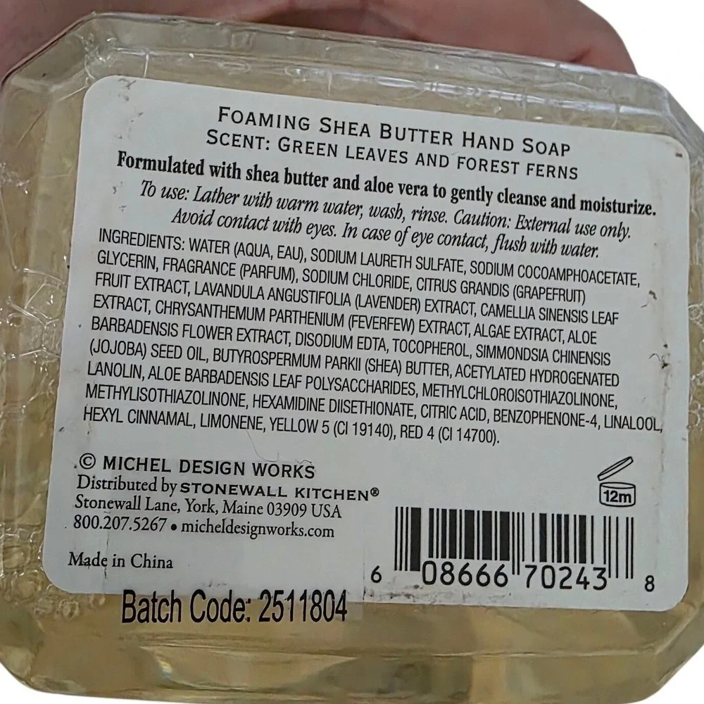 Michel Design Works Into The Woods Foaming Shea Butter‎ Hand Soap 17.8 fl oz NEW